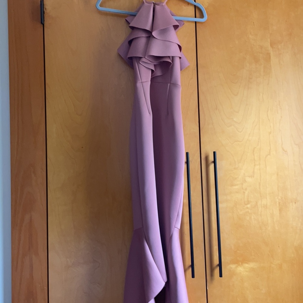 ASOS Scuba Halter Ruffle front - Picture 4 of 5